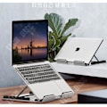 Miniatyrbillede 3 af 4: TD® Køleresupport til bærbar computer, støtte til bærbar computer i aluminium legering, støtte til computer