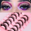 Miniatyrbild 3 av 4: TD® False Cat Eyelashes False Curly Cat Eyelashes False Curly Cat Ögonfransar Naturliga förlängningar Tjocka lösögonfransar för förstorade ögon