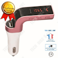 Pikkukuva 1 / 2: TD® Langaton Bluetooth FM Radio Lähettimet. Musiikin Ohjaus. Handsfree Puhelut. USB Lataus (Vaaleanpunainen)