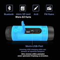 Miniatyrbild 4 av 4: Bluetooth-högtalare - Tech Discount - TD® - LED-lampa - Vattentät - 12h Batteritid Blå