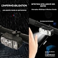 Miniatyrbillede 3 af 4: C Cykellys 2,9 x 8 cm 350 lumen fremhæve advarselslampen for forlygter intelligent gestusdetektion