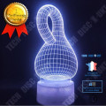 Miniatyrbild 1 av 4: TD® Hem Abstrakt Knot Art Kalebass Touch Nyhet Present 7 färgskiftande Led Nattljus 3D Led Bordslampa De BureTA965527