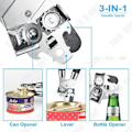 Miniatyrbild 3 av 4: TD® multifunktionsburköppnare 3 i 1 manuell burköppnare Professionell Rostfri Enkel Industriell Flask Öl Flasköppnare Kök