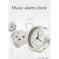 Miniatyrbild 3 av 4: TD® silver väckarklocka soffbord larm dekoration interiör sovrum solid effektiv enkel användning anti fördröjning