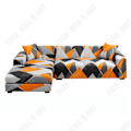 Miniatyrbillede 1 af 4: TD Sofa cover polyester fiber cover sofa 3 seats + 2 seats sofa cover corner sofa stretchable L shape