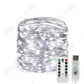 Miniatyrbild 2 av 4: TD® USB Led String Lights, [2-pack]5m 50LED Silver-tråd med fjärrkontroll, 8 lägen (Cool White)