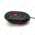 Miniatyrbillede 4 af 4: TD® Trådløs Gennemsigtig Ergonomisk Retractable Mus med Optisk USB-Rulle til Bærbar Computer Sort