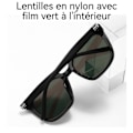 Miniatyrbillede 3 af 4: Mode polaroid solbriller til mænd Én del solbriller Sort ramme sort film grå parasol