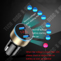 Miniatyrbillede 4 af 4: TD® 5V3.1A biloplader i aluminiumlegering med multifunktionelt halo digitalt display.