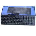 Miniatyrbillede 1 af 4: Computer Keyboard INN® 104 keys Wired Keyboard AZERTY USB Plug Play Chiclet Keys Low Profile Numeric Keypad Black