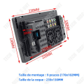 Miniatyrbillede 4 af 4: TD Bilnavigator 9 tommer Praktisk Bilnavigator Bluetooth Navigator HD Touchskærm Navigator