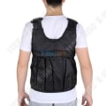 Miniatyrbillede 3 af 4: TD® Vest til Vægttræning Max 20 kg/ Træningsvest/ Justerbar sort vest Sandt Tøj