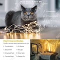 Miniatyrbillede 4 af 4: TD® Lyskæde LED med Batteri, 20M 200 LEDs 8 Tilstande med Fjernbetjening, Bryllup, Fest, Varm Hvid