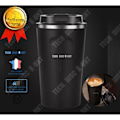 Miniatyrbild 1 av 4: TD® kaffeglas med lock Återanvändbar mugg Termoskopp isolering Rostfritt stål Te Varm kall dryck Dryck To Go