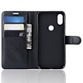 Miniatyrbillede 4 af 4: TD® Housse Ny PU Læder Pung med Stødsikker Cover Etui Huawei P Smart 2019 (6.21") - Sort