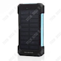 Miniatyrbillede 1 af 4: TD Bank Solenergi Td Kapacitet 12 000 Mah Lithiumion Polymer Battericeller Solopladningsfunktion USB-stik