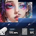 Miniatyrbillede 4 af 4: 4K projektor 160 ansi med WiFi6 bluetooth5.0 mini portable projektor automatisk keystone intelligent videoprojektor