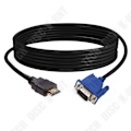 Miniatyrbillede 4 af 4: TD® Konverterkabel HDMI til VGA - audio - video - HDMI - VGA - IT-forbindelse - multimedia tilbehør