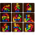 Miniatyrbild 3 av 4: HTBE® Multicolor Tetris LED ljusemitterande ljus DIY intellektuell utveckling leksak nattljus fönster atmosfär lum