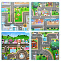 Miniatyrbillede 3 af 4: Gulvtæppe - TD® - Bykort - Foldbart - 158,5 x 128 cm - Til børn