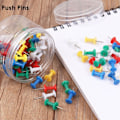 Miniatyrbillede 4 af 4: TD® Kasse 200 Multifarvede Pushpins til korktavle - Multi-brug Pushpins til Hjem, Skole, Kontor...