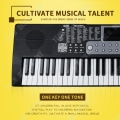 Miniatyrbillede 4 af 4: TD® Standard keyboard med 61 tangenter, keyboard til begyndere, standard keyboard, voksen, barn, fremmer forholdet mellem forældre og barn og ac