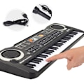 Miniatyrbild 1 av 4: Flerfunktions elektronisk musikklaviatur 61 tangenter Multifunktionell klaviatur Orgel Mikrofon Simulering Piano Barnleksaker