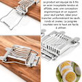 Miniatyrbillede 3 af 4: "Egg cutter 13,7x9,2x2,5 cm ægget skærer i rustfrit stål multifunktionel ægseparator køkkenværktøjer fancy ægskærer"