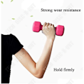 Miniatyrbillede 4 af 4: TD® Damer og børn dykker dumbbell 1 kg farve gummibelagt hexagonal rund hoved støbejern dumbbell