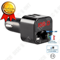 Miniatyrbillede 1 af 4: TD® Biltransmitter - Dobbelt USB Bluetooth 4.1 - Oplader Handsfree biltransmitter FM MP3-afspiller