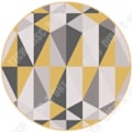 Miniatyrbild 1 av 4: TD® Rund matta vardagsrum sovrum 160cm 3D-tryckt matta geometriskt mönster halkfritt geometriskt mönster polyester