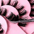 Miniatyrbild 2 av 4: TD® 10 par 3D rysk volym lösögonfransar Fluffy Cat Eye lösögonfransar Handgjorda återanvändbara naturliga lösögonfransar
