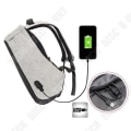 Pikkukuva 3 / 4: TD® Anti-varkaus reppu, jossa on integroitu USB-lataus, kompakti muotoilu ja monipuoliset taskut elektroniikkalaitteiden ja puhelimien lataamiseen.