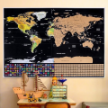 Miniatyrbillede 1 af 4: Skraber Verdenskort Rejseplakat (82x59 cm), Scratch off World Map, Gnid de steder, du har besøgt, Dekoration D'i