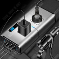 Miniatyrbillede 2 af 4: TD® Bil inverter 12v24v multifunktionel 200w USB stik strøm konverter bil smart oplader inverter