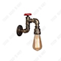 Miniatyrbillede 1 af 4: TD® Restaurant café bar vægmonteret lampe retro industriel ventil gang korridor vandrør lampe soveværelse natbord væglampe