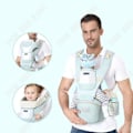 Miniatyrbillede 2 af 4: TD® Baby carrier scarf front horizontal support multifunctional cotton shoulders stool backpack four seasons universal