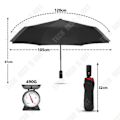 Miniatyrbillede 4 af 4: TD® Dobbel automatisk foldbar regnslag paraply til kvinder mænd ti tremmer bil forretning paraplyer mænd regn kvinder gave parasol
