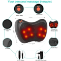 Pikkukuva 2 / 3: Hierontatyyny, No14, 8 Lämpenevää Shiatsu-massointipäätä Selälle, Säädettävä Intensiteetti Lämpimällä Hieronnalla