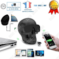 Pikkukuva 1 / 4: TD® mini langaton bluetooth-kaiutin punamusta pääkallo Halloween naamiaisasun koristelu tietokoneille porta röd svart