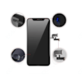 Pikkukuva 3 / 4: CONFO® Täydellinen LCD-näyttö, joka on yhteensopiva iPhone XR:n kanssa - 6,1 tuuman lasi matkapuhelimelle