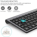 Miniatyrbillede 2 af 4: Trådløst tastatur og mus - QWERT TD® - Combo - 1600 dpi - Bluetooth - USB 2.4GHz