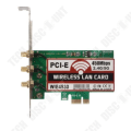 Miniatyrbillede 4 af 4: TD® PCI-E Express trådløst Wifi-kort 450Mbps med 3 stk. LAN-antennen til Windows 7-8-10-XP AC990