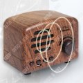 Miniatyrbild 4 av 4: TD® Bluetooth-högtalare lilla prins retro trådlös radio minikort brunt litet utomhusljud lätt att bära
