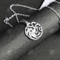 Pikkukuva 3 / 4: HTBE® Riipus lentävä dinosaurustyttö Tyhjö Jään ja tulen laulu Game of Thrones Yksinkertainen muotipulloketting