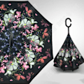 Miniatyrbillede 4 af 4: TD® Paraply Dæmon af Blomster Automatisk Sammenfoldelig