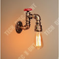 Miniatyrbillede 3 af 4: TD® Restaurant café bar vægmonteret lampe retro industriel ventil gang korridor vandrør lampe soveværelse natbord væglampe