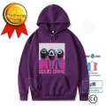 Miniatyrbillede 1 af 4: CONFO® Sweatshirt Squid game * 6. runde Squid game * Hoodie med tryk NPC Mode Lilla Hoodie med tryk Squid g Lila M