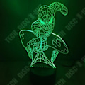 Miniatyrbillede 2 af 3: TD® Taktile dekorativ lampe med optisk illusion 7 farver - model spider-man - lavt forbrug USB-kabel 3 AA batterier