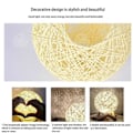 Miniatyrbild 4 av 4: INN Creative USB Rattan Sänglampa för Hem Vardagsrum Sovrum Blå Julklapp
